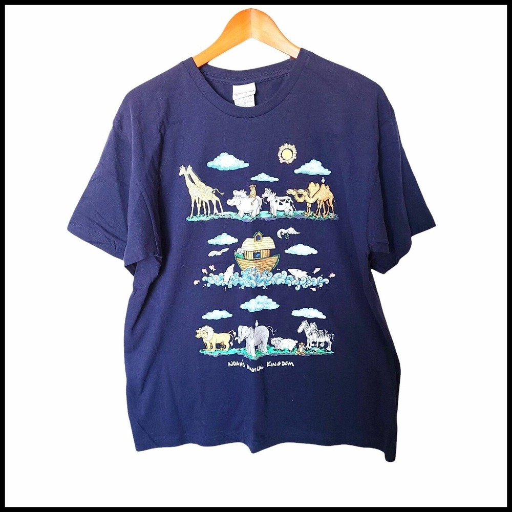 Bobbie Brooks Noah's Magical Kingdom T-Shirt L Large‎ NWT 100% cotton